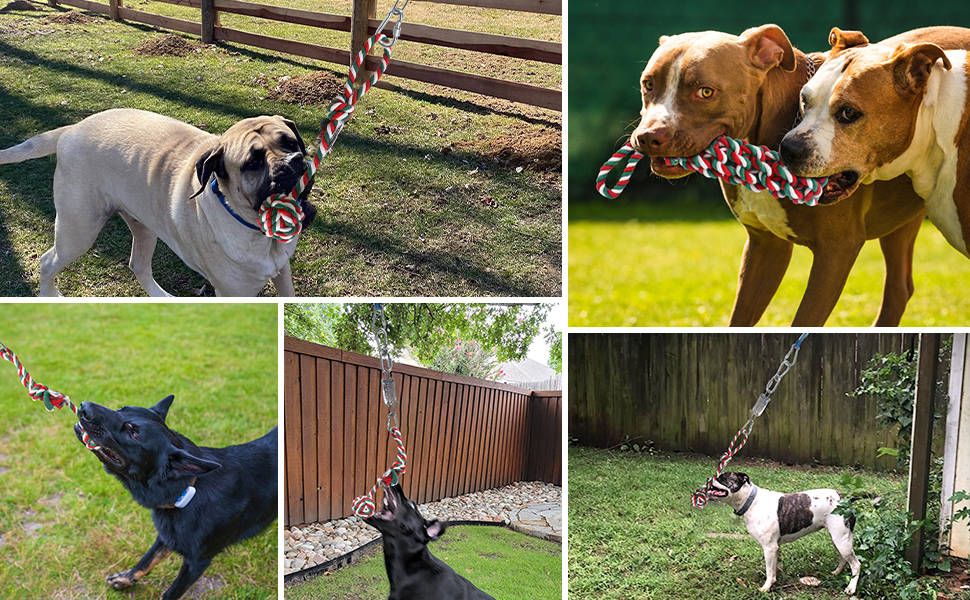 tether tug outdoor dog toy rope toys for puppies