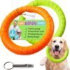 Forest & Twelfth Set of 2 Dog Rings Dog Ring Toy Set - Agility Training Equipment for Dogs & Puppies, Outdoor Dog Toys, Flying and Floating Dog Exercise Equipment Complete with Training Whistle
