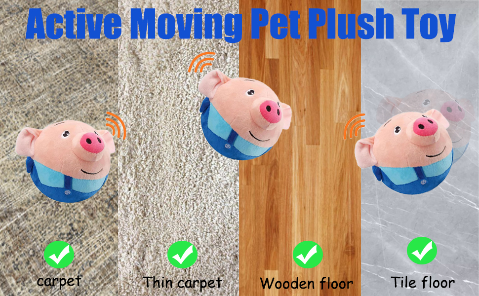 Active Moving Pet Plush Toy