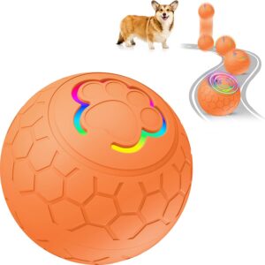 Interactive Dog Ball Motion Activated - 2.2" Sturdy Interactive Dog Toys for Puppy/Small/Medium Dogs, Active Rolling Ball for Dogs