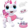 Power Your Fun Unicorn Robo Pets Unicorn Toy for Girls and Boys - Remote Control Robot Toy with Interactive Hand Motion Gestures, STEM Toy Program Treats, Walking, Dancing Robot Unicorn Kids Toy Pink