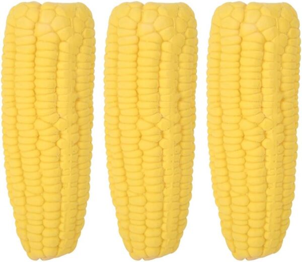 3PCS Dog Chew Corn Toys, Sounding Interactive Training Toy, Relieve Boredom Corn Toys for Pet Tooth Grinding