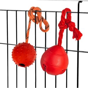 Interactive Dog Chew Toys for Small and Medium Breeds, Crate Training Aids for Puppies, Puzzle Treat Dispenser with Rope, Dog Crate Toys to Avoid Anxiety