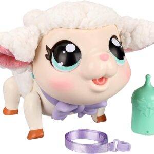 Little Live Pets - My Pet Lamb Soft and Wooly Interactive Toy Lamb That Walks, Dances 25+ Sounds & Reactions for Kids, Ages 5+