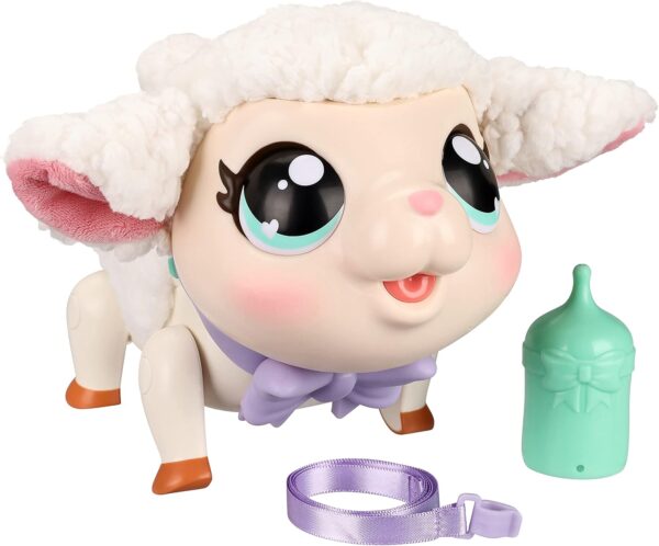 Little Live Pets - My Pet Lamb Soft and Wooly Interactive Toy Lamb That Walks, Dances 25+ Sounds & Reactions for Kids, Ages 5+