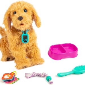 My Fuzzy Friends Moji Interactive Labradoodle - Plush Interactive Dog Toy for Boys and Girls, Loveable and Lifelike Companion Pet