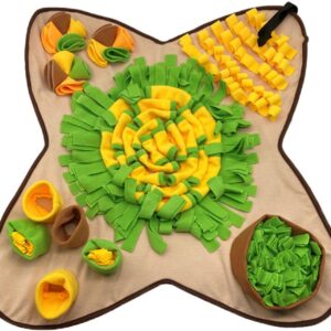 Pet Dog Snuffle Mat Fleece Slow Eating Smell Training Mat Puzzle Mat Interactive Boredom Relief Dogs Toy