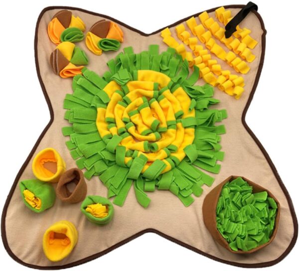 Pet Dog Snuffle Mat Fleece Slow Eating Smell Training Mat Puzzle Mat Interactive Boredom Relief Dogs Toy