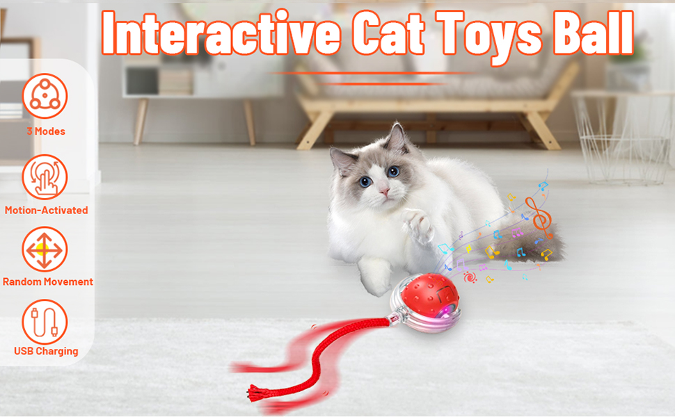 Interactive Rolling Cat/Dog Toys Ball
