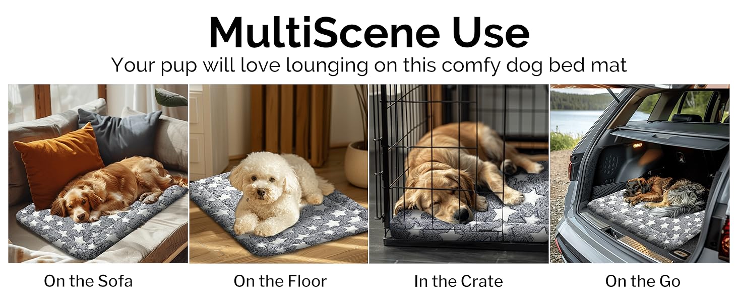 dog bed crate mat