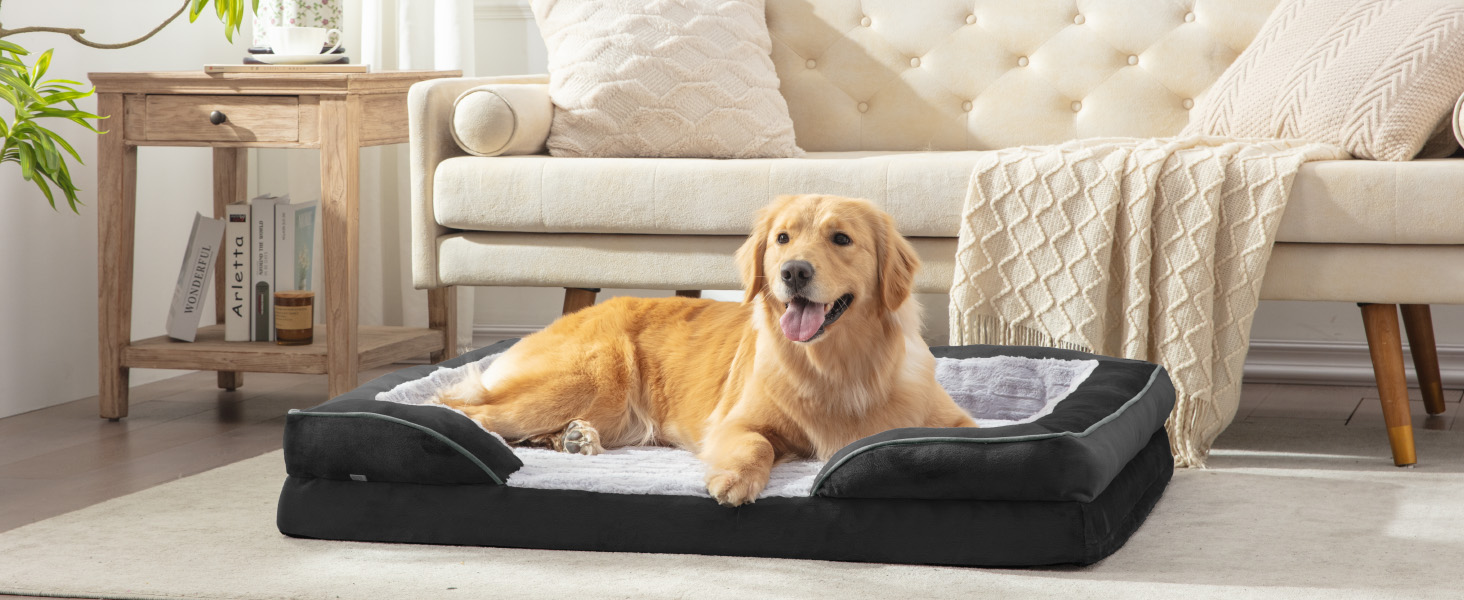 black dog bed for large dog size puppy bed sofa couch bed