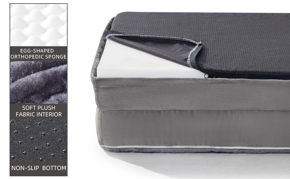 indestructible dog bed，extra large dog bed