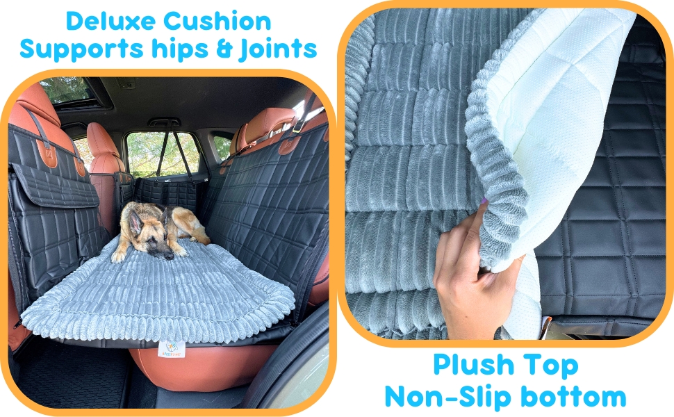 plush material supports hips