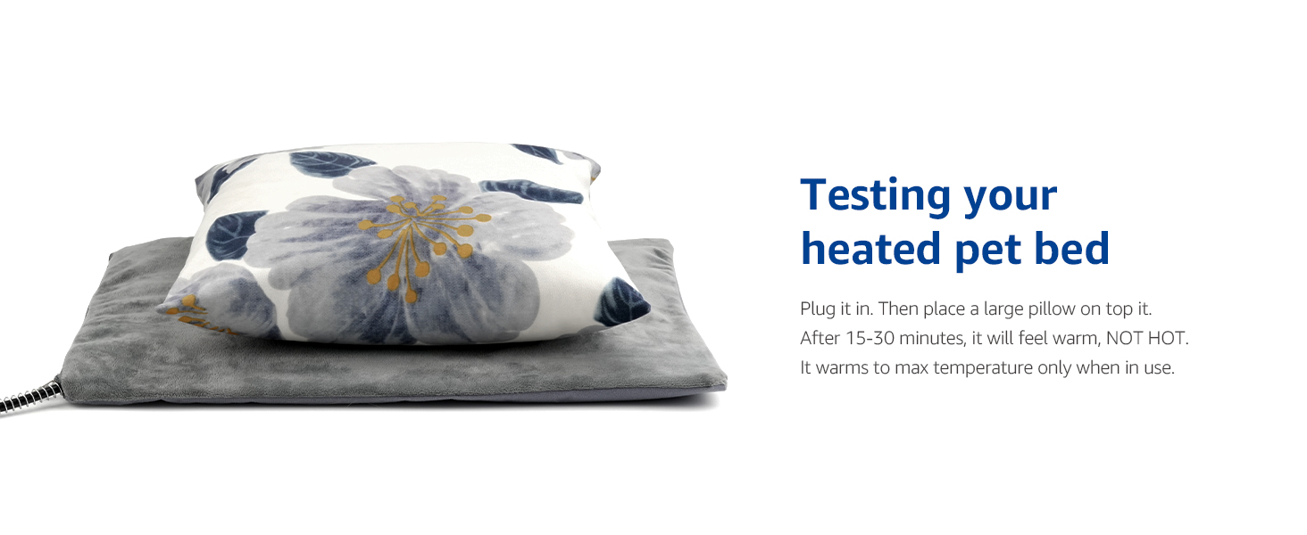 Test your outdoor heated cat bed