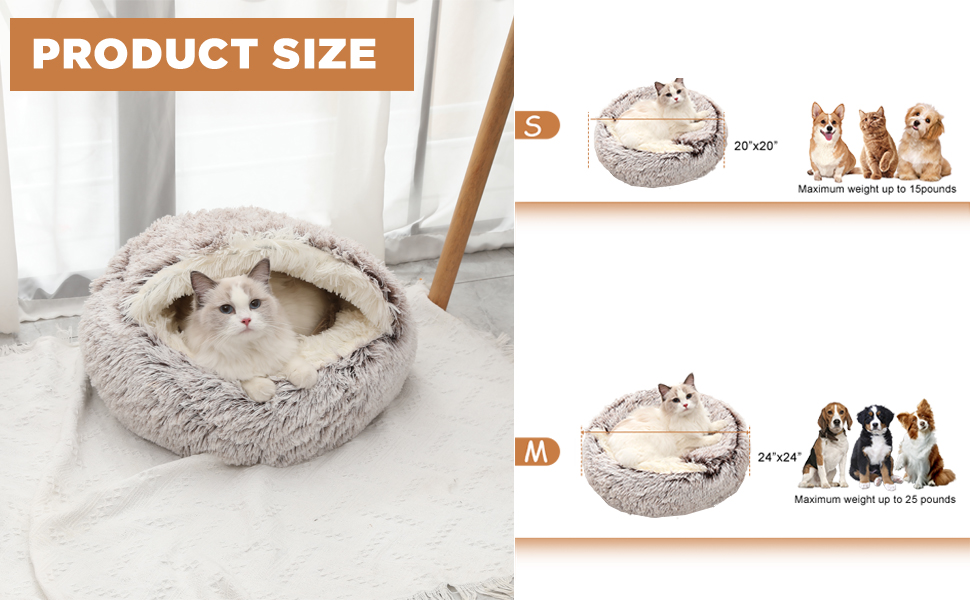 cat cave bed