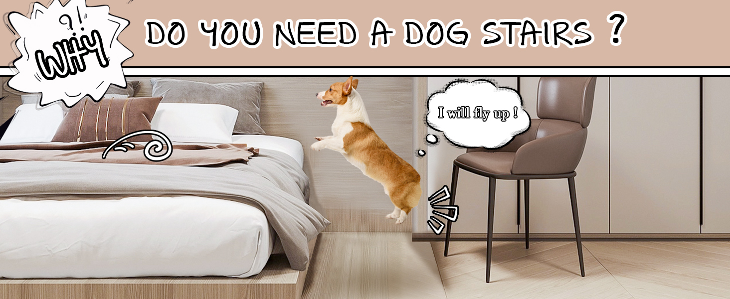 dog stairs for bed