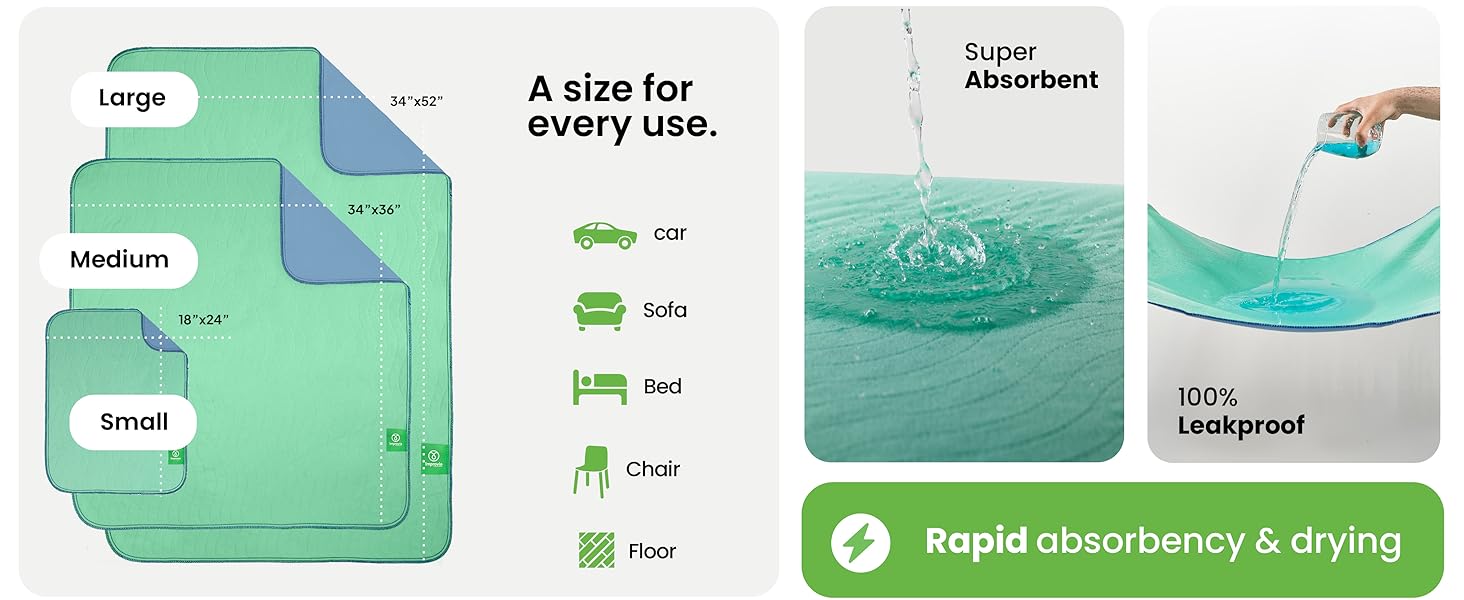 waterproof bed pads, adult bed pads washable,  peapod mats waterproof bed mat, bed pads