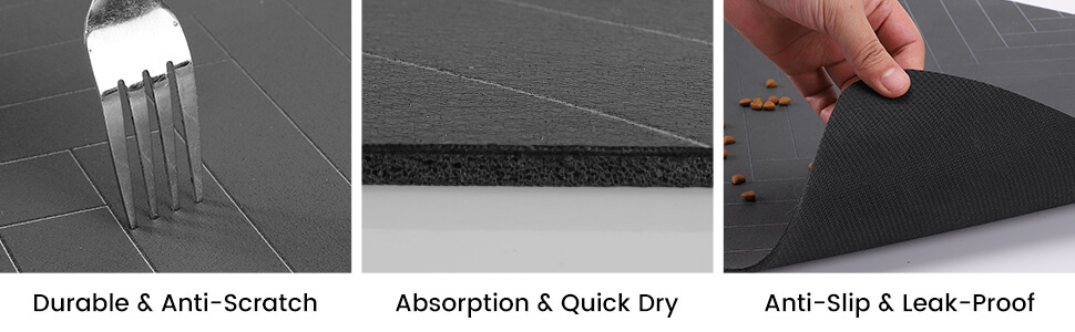 pet food mats for floor waterproof
