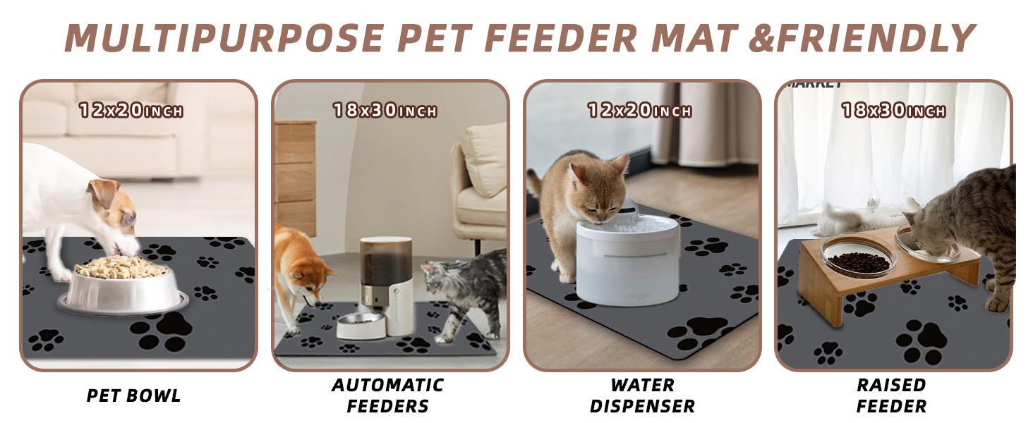 dog bowl mat
