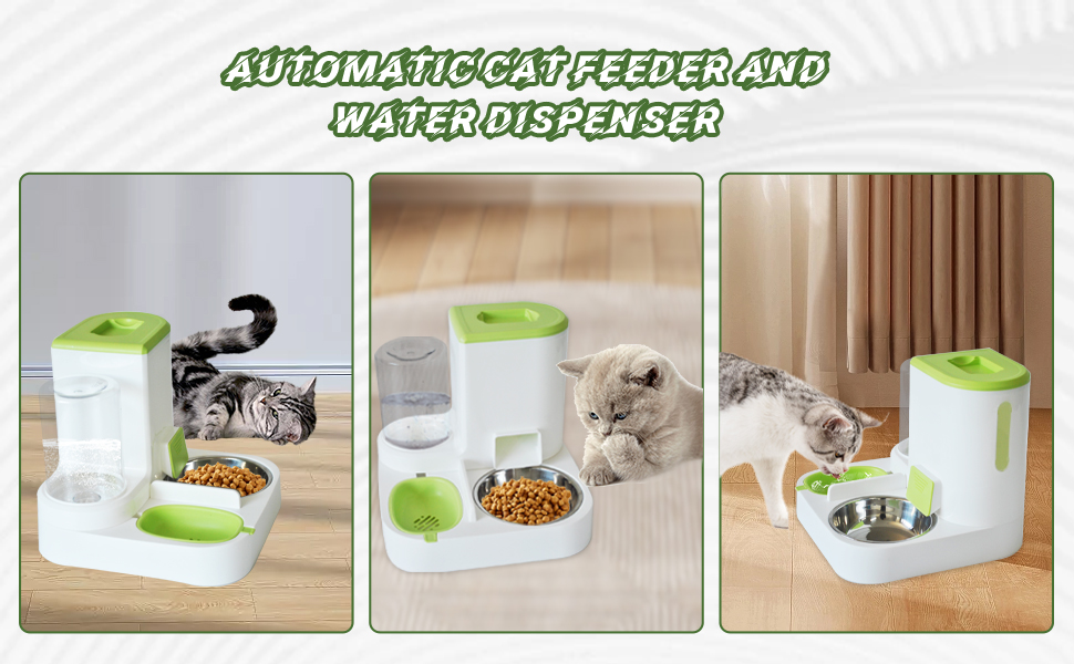 Automatic Pets Feeder and Water Dispenser Set