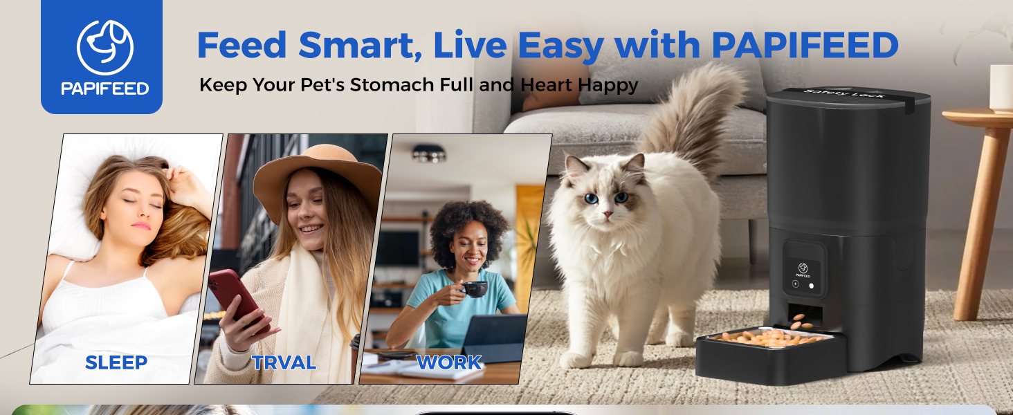automatic cat feeder with camera