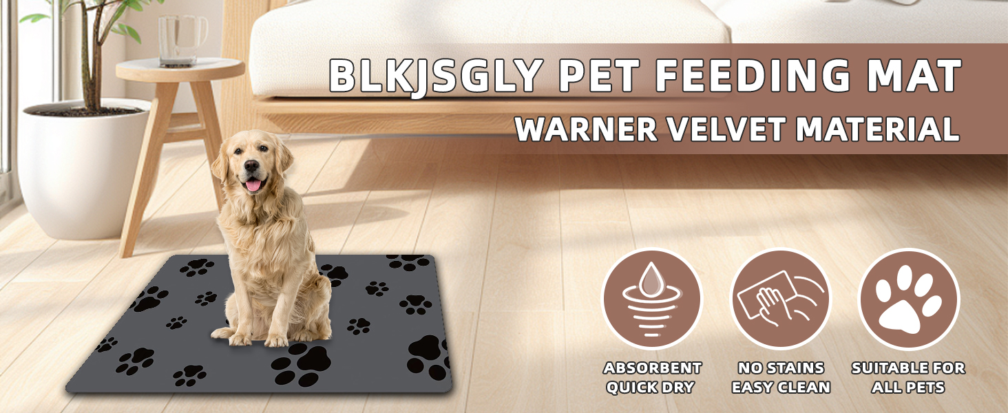 dog mat for food and water